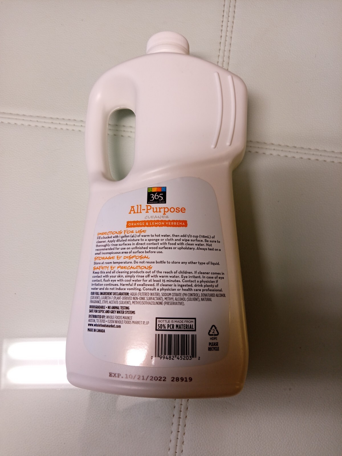 365 ALL PURPOSE CLEANER ORANGE 🍊 AND LEMON VERBANA BY WHOLE FOODS -DISCONTINUED