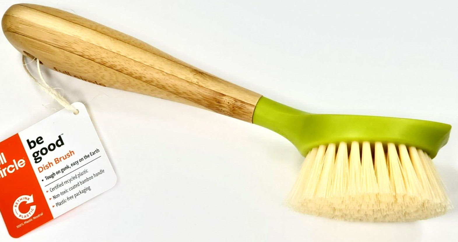 Full Circle BE GOOD Dish Brush Earth-Easy Plastic-Neutral Scrub Brush