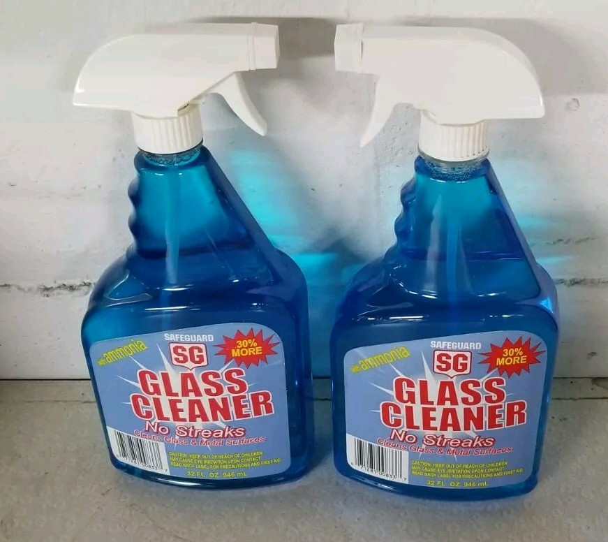 2 for 15.00 Glass cleaner spray with amonia 2FREE DOUBLE PALM COTTON GLOVES.