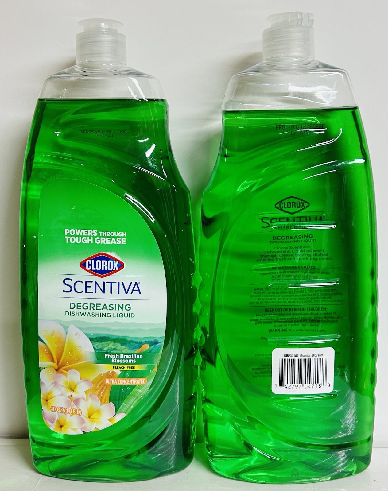 2-Pack Fresh Brazilian Blossom Dishwashing Liquid 40 oz Each