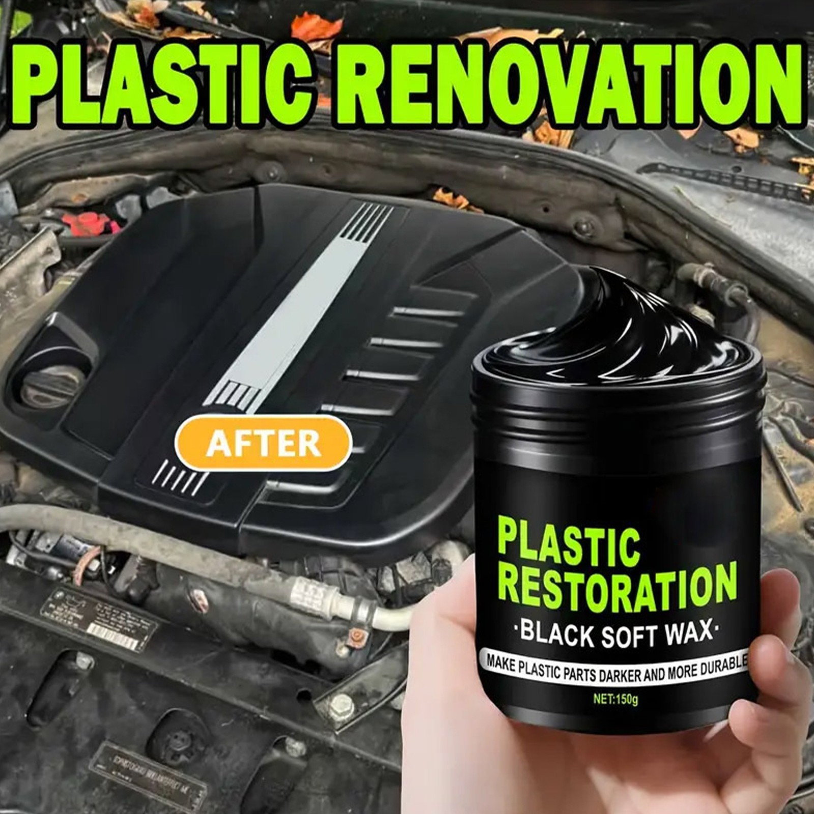 Ultimate Car Plastic And Trim Restorer UV Protection Long-Lasting Coating 300g