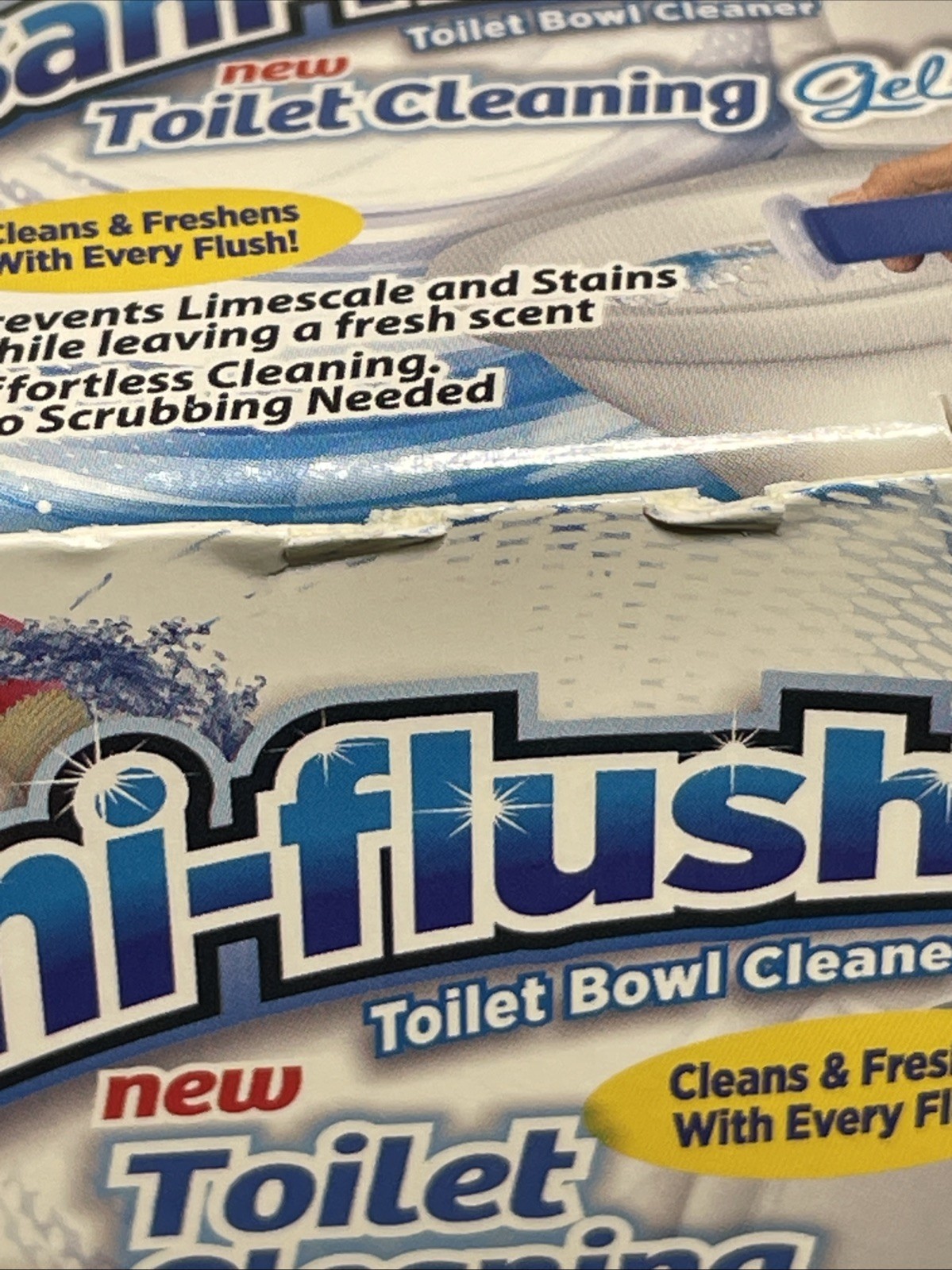 Lot Of 2 Sani-Flush Toilet Cleaning Gel Ocean Fresh 24 Flower Stamps Total
