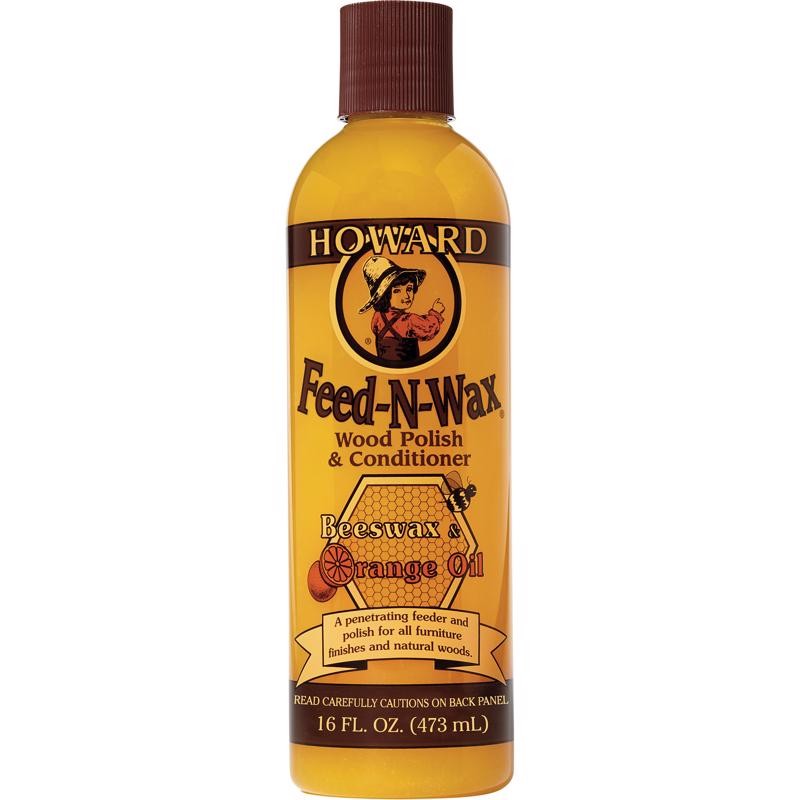 Howard FW0016 Feed-N-Wax Clear Orange Scent Wood Protector 16 oz. (Pack of 6)