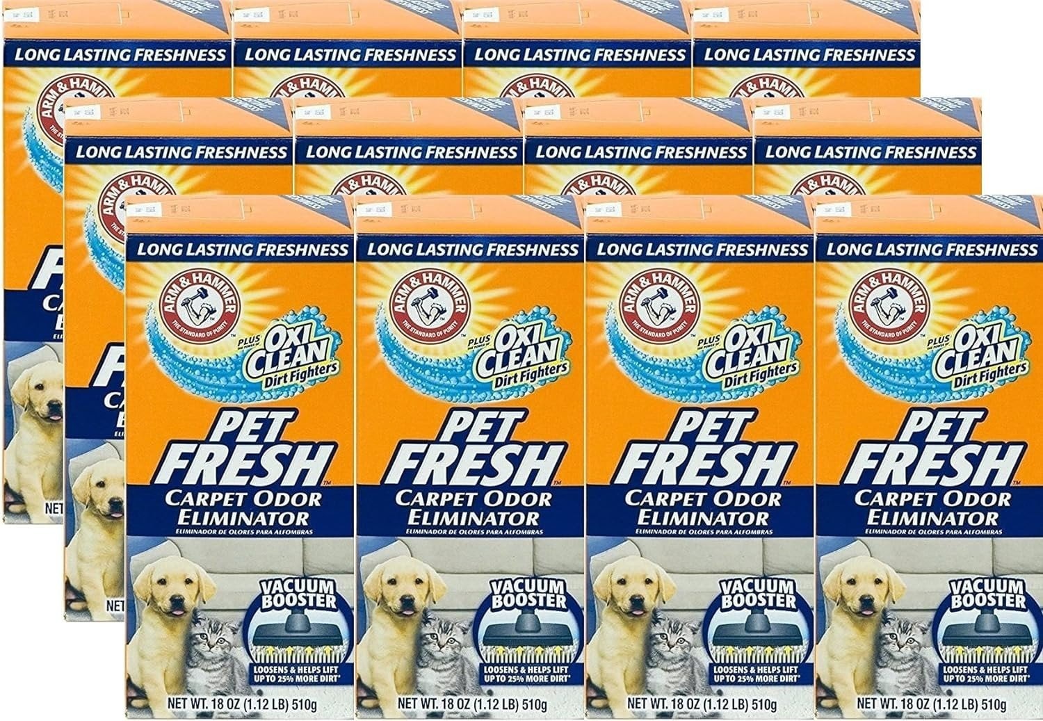 Arm and Hammer Pet Fresh Carpet Odor Eliminator Plus Oxi Clean Dirt Fighters