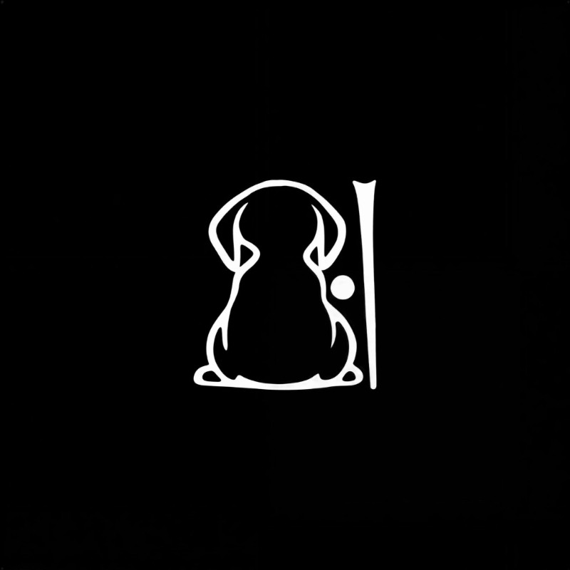 Cartoon Back Windshield Wiper Sticker With Dog Figure For Auto Glass PVC Decors