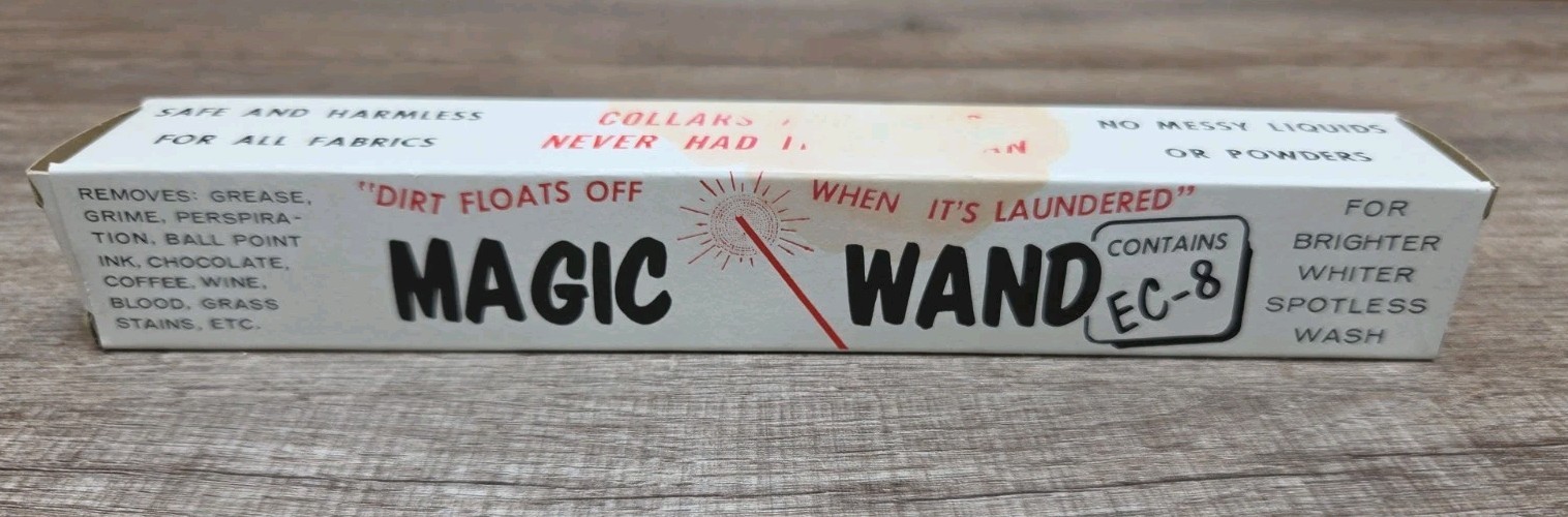 NOS Magic Wand Spot /Stain Remover Sticks 2 Sticks In Box 5oz Package