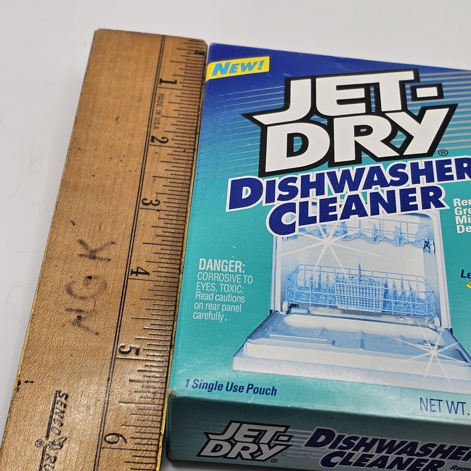 Jet Dry Dishwasher Cleaner Vintage 1996 New In Box Single Use Pouch Movie Prop