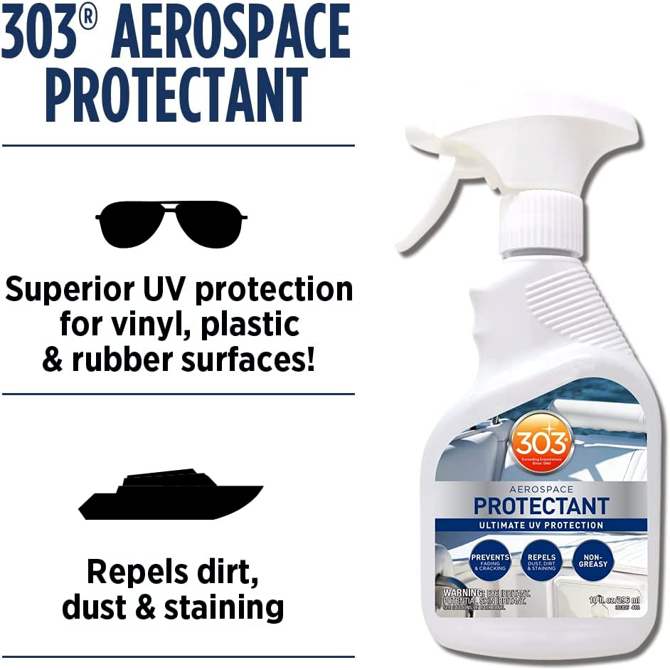 6 PACK 303 Aerospace Protectant 10 OZ Spray VINYL RUBBER PLASTIC LEATHER BOAT