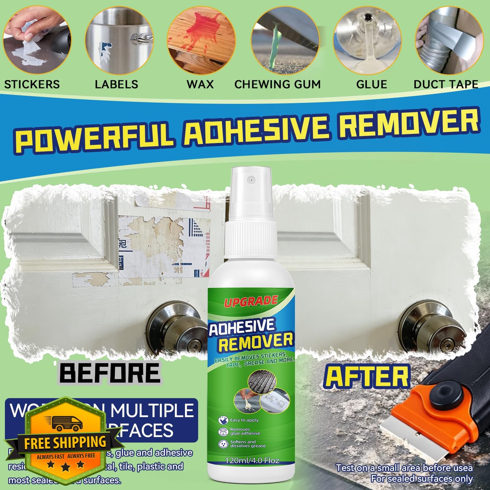 ECMOOMCE Adhesive Remover Spray Kit