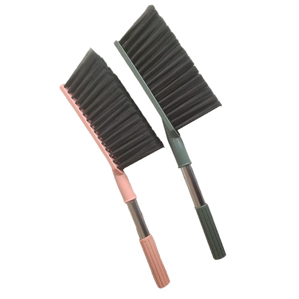 2 Pack Soft Bristle Bed Sheets Sweeping Cleaning Brush with Long Hand, Counte…