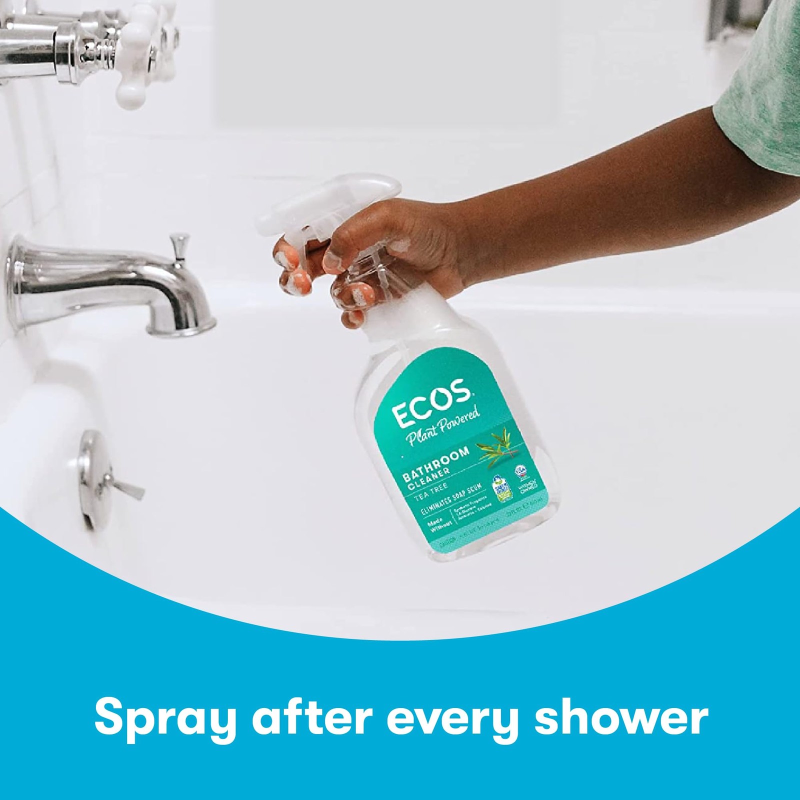 ECOS Bathroom Cleaner – Shower, Tile & Bathtub – All Purpose Cleaning Spray & Sh