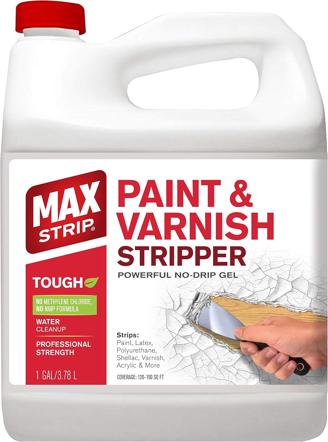 Professional Strength Paint and Varnish Stripper – 1 Gallon – Strips Paint, Late