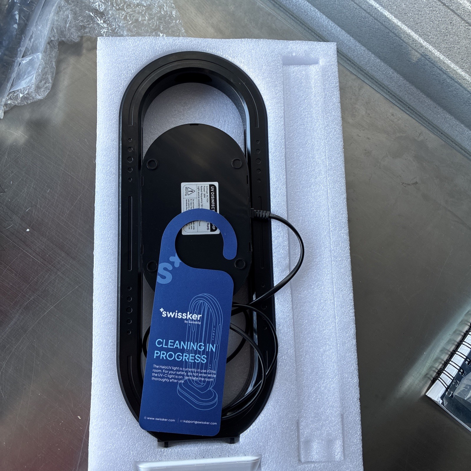 HaloUV Swissker by Swissklip, HaloClean UV Original, Home Disinfection Device!