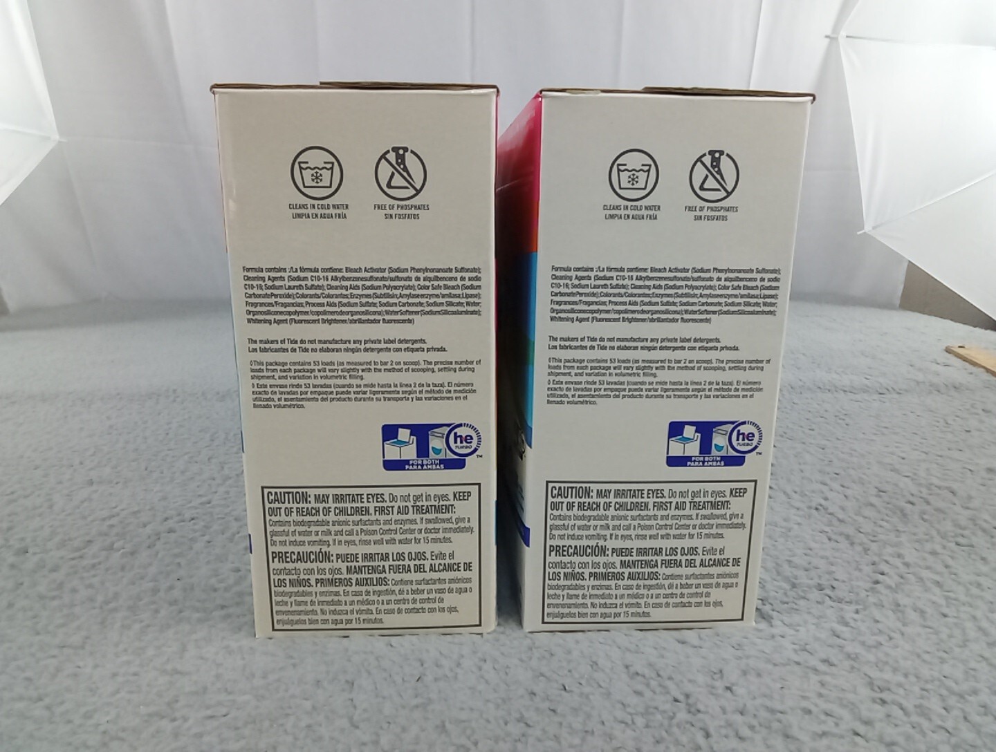 2x Tide Plus Bleach Acti-Lift Crystals Laundry Detergent Powder 95 oz