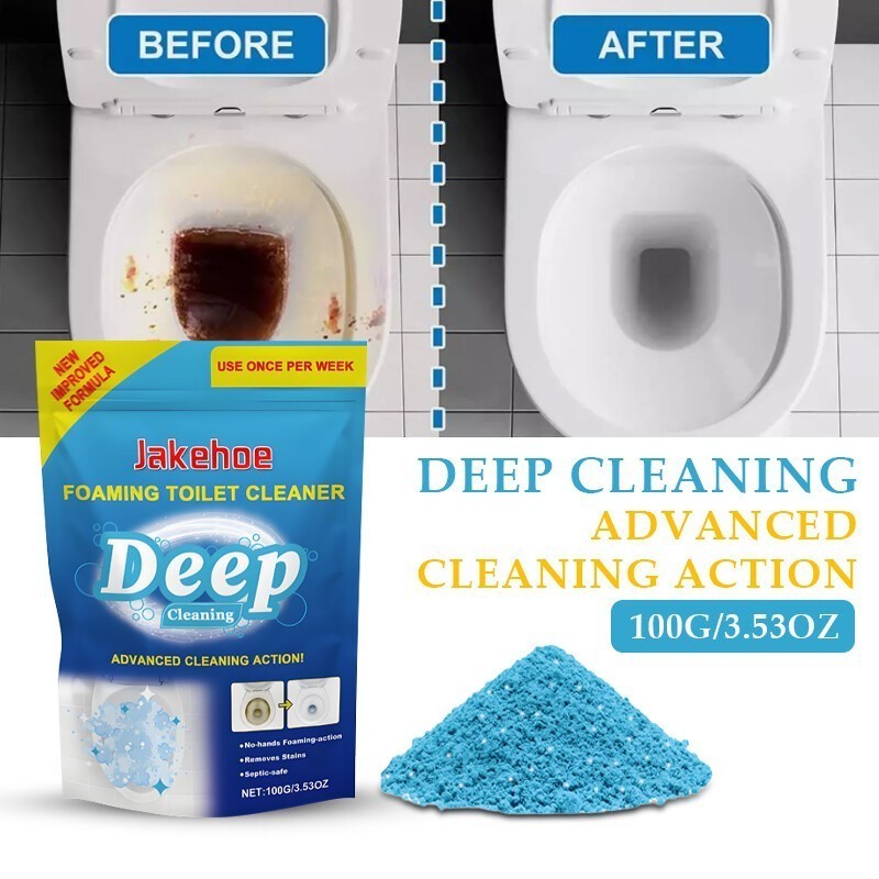 1-5x Splash Foam Toilet Bowl Stains Cleaner Powder 100g Remove Odor Stains Fresh