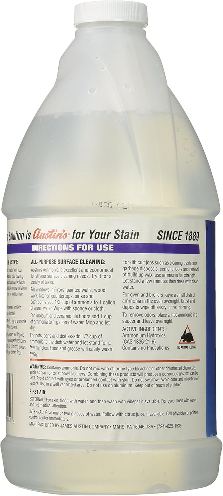 Austin’s 00051 Clear Multipurpose Cleaner – 64 Ounce