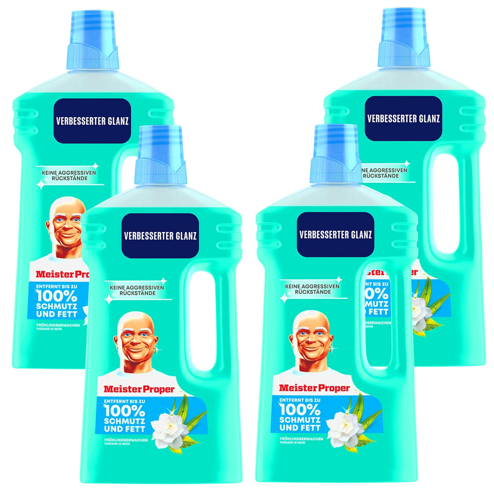 4x 1 liter Mr. Proper All-Purpose Cleaner Spring Awakening Cleaning Agent 1.0L