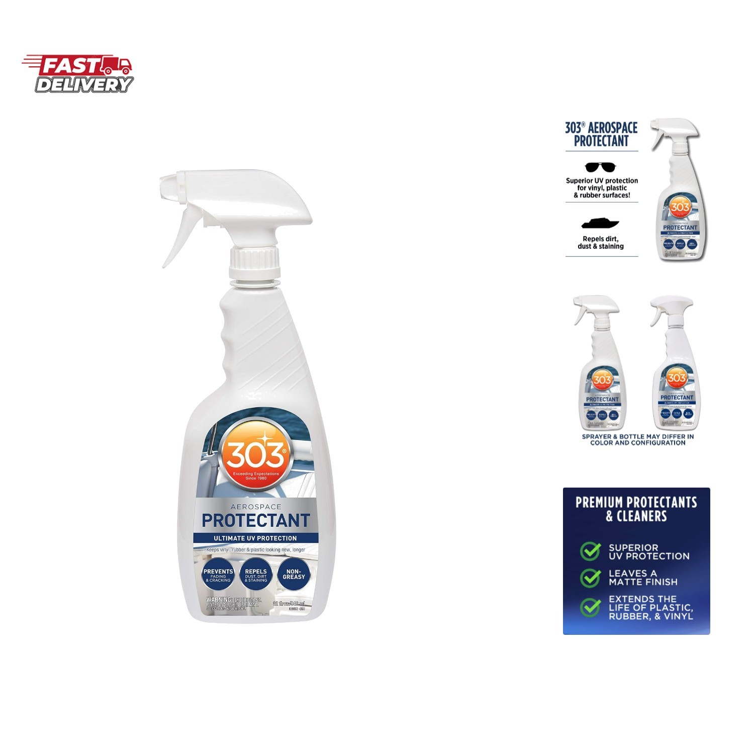 Marine Aerospace Protectant Spray, UV Protection for Boat Vinyl & Surfaces – …