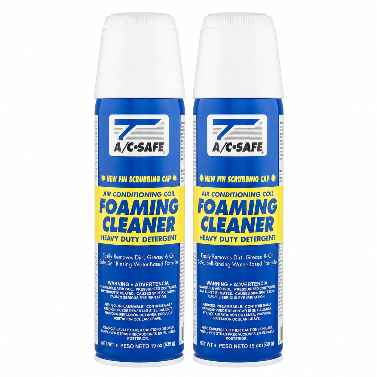2PC Air Conditioner Foaming Coil Cleaner Frost King Foam 19 oz Condenser Sprayer