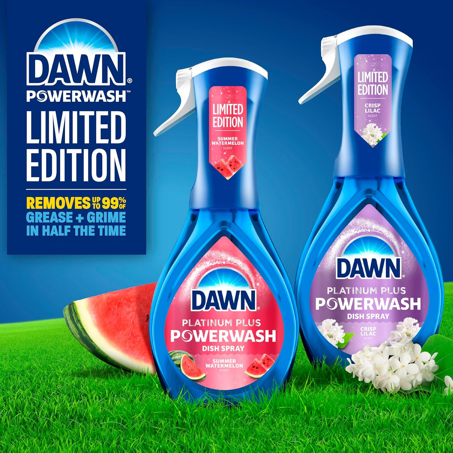 Powerwash Spray, Dish Soap, Dishwashing Liquid, Crisp Lilac, 1 Starter Kit, 16 F