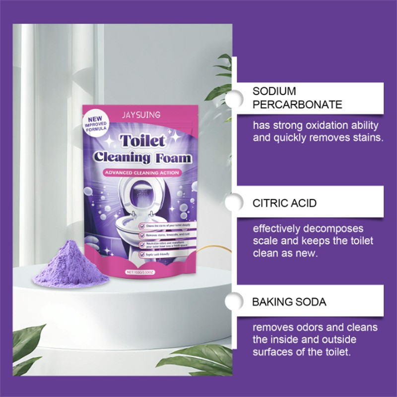 1-5PCS Fizzclean Toilet Foam Cleaner, Toilet Cleaning Foam Insta-Action 100g