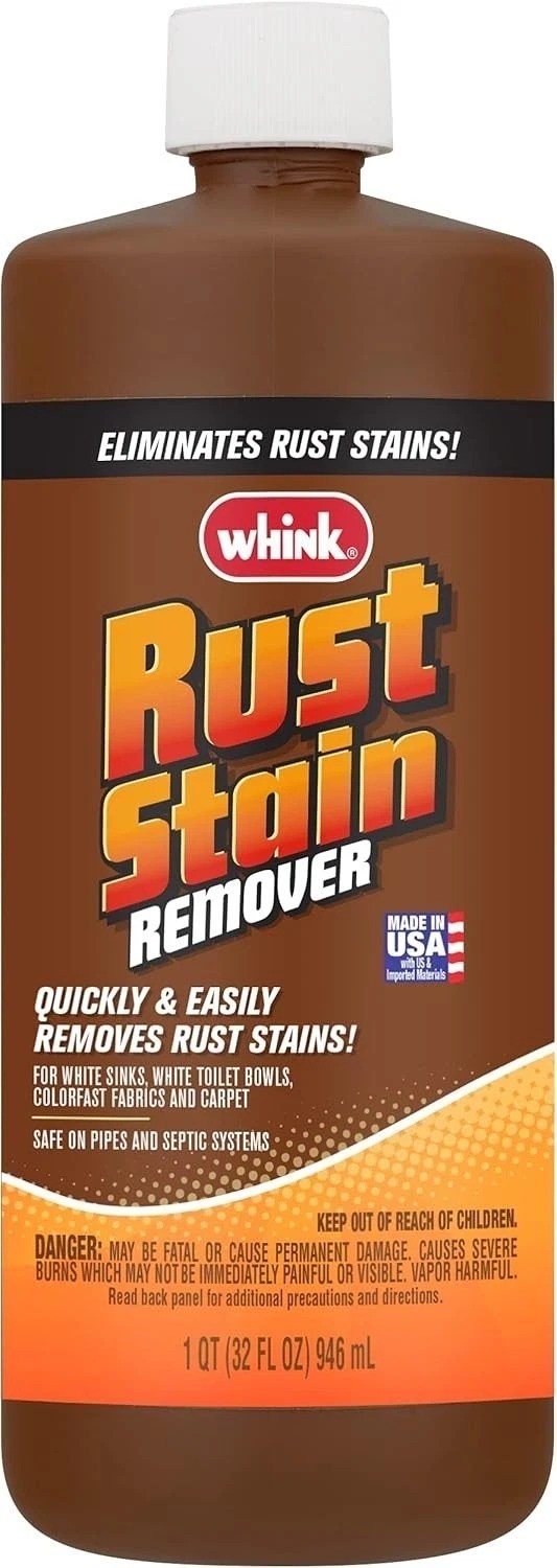 Rust-Oleum Whink Rust Stain Remover | Heavy-Duty Iron Stain Remover for White To
