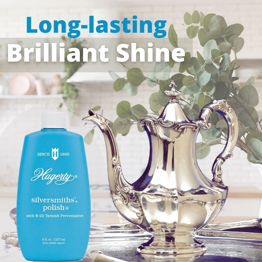 Hagerty Silversmiths’ Polish, Professional Silver Cleaner and Tarnish Remover…