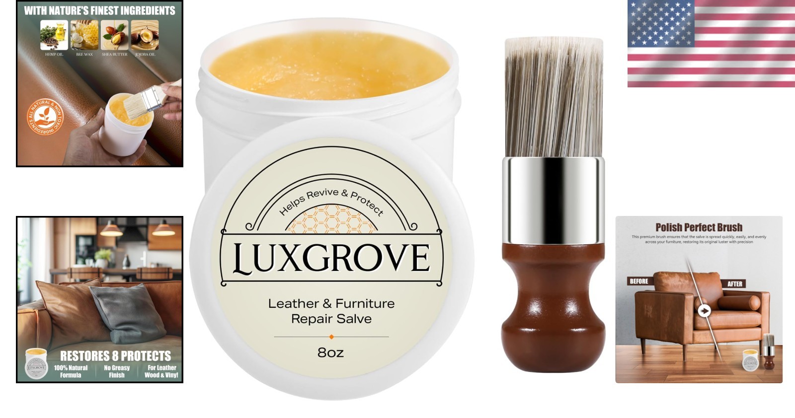 Leather Repair Balm – Restores & Protects Furniture