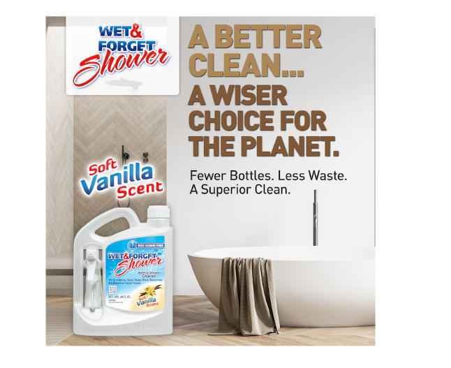 Wet & Forget Shower Cleaner Spray Multi-Surface Weekly Application Requires No S