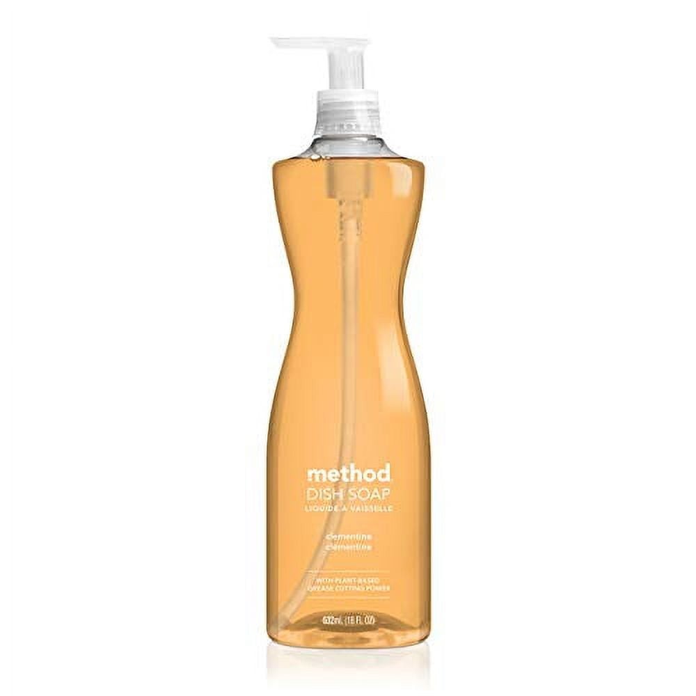 Method Dish Soap Pump 18 oz Clementine Grease Cutting