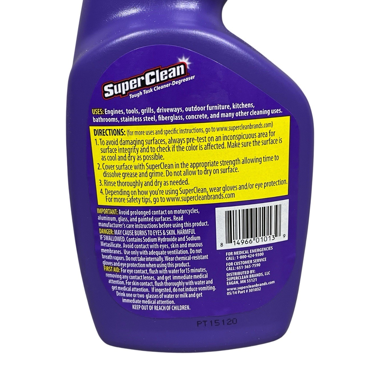 SuperClean Foaming Degreaser Case of 6 – 32oz Spray Bottles Industrial Strength