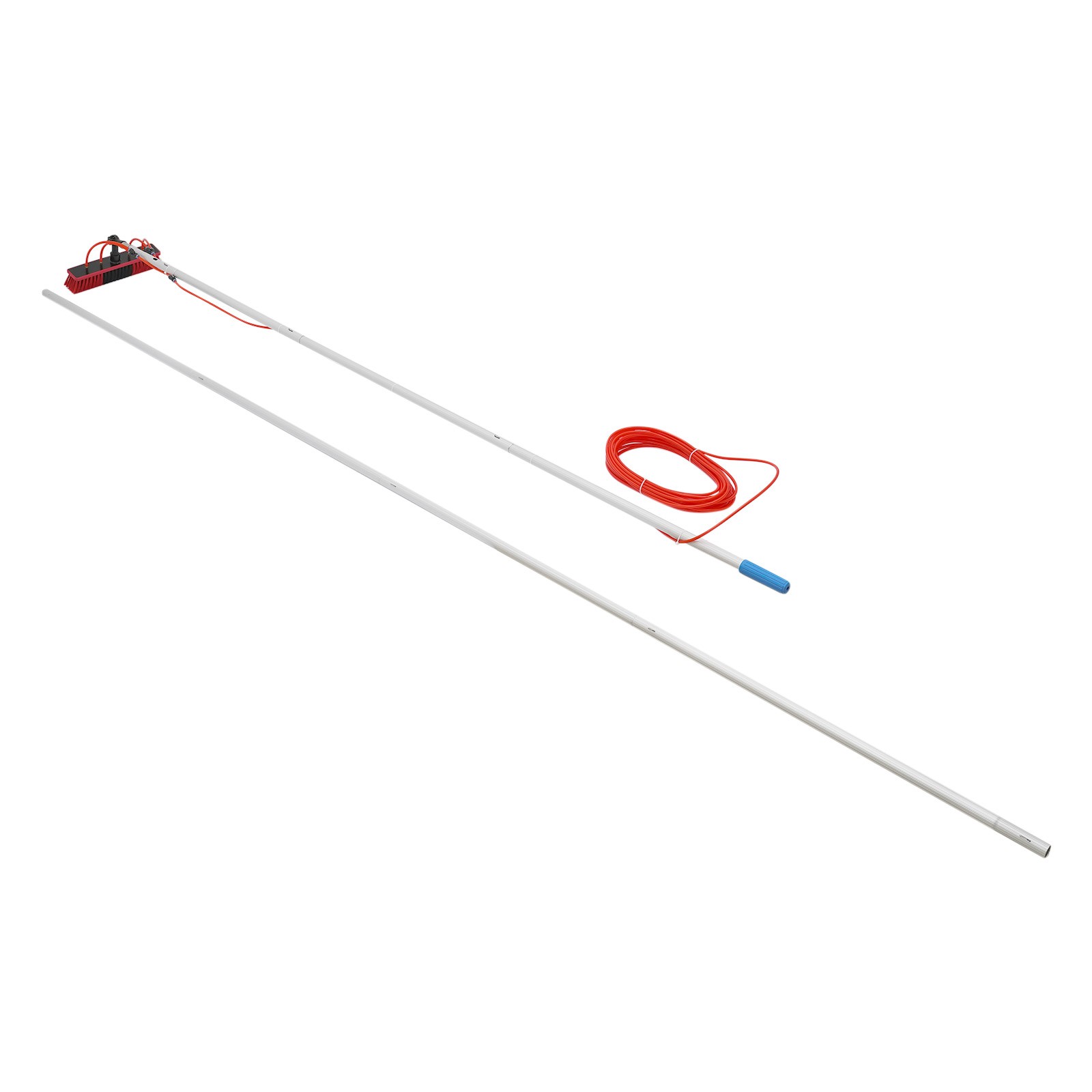 23FT Solar Panel Cleaning Brush Outdoor Window Adjustable Pole Cleaning Kit