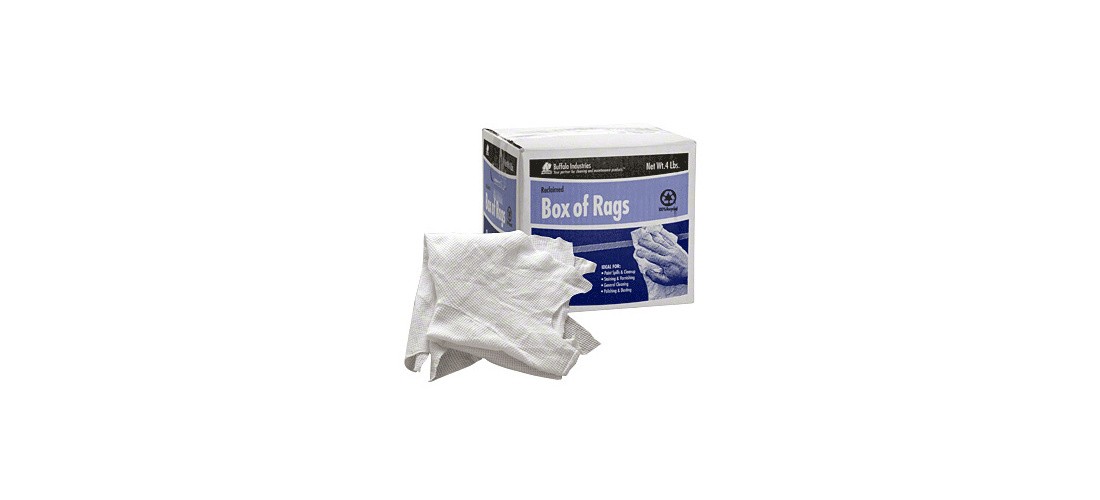 CRL T10500 White Thermals Box of Rags
