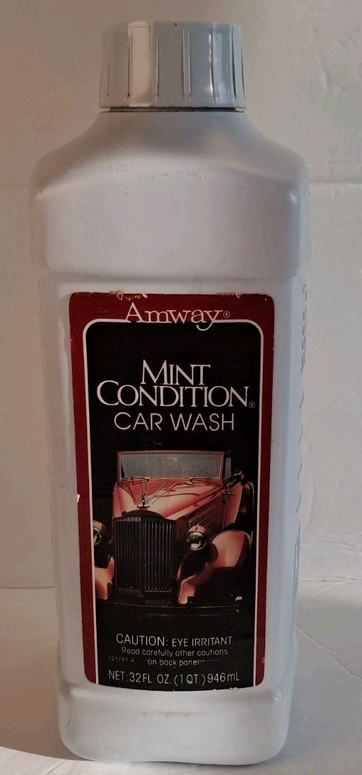 Vintage Amway Mint Condition Vinyl & Leather Cleaner 1985 RARE 16.9 oz. 70% Full