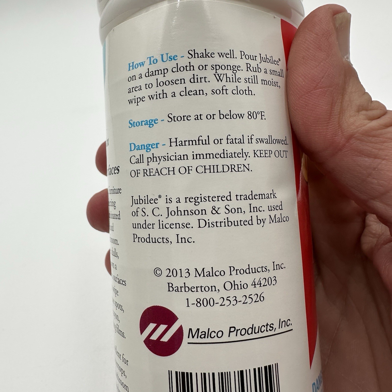 Jubilee Kitchen Wax Protects Shines Cleaner 15 Oz New H6