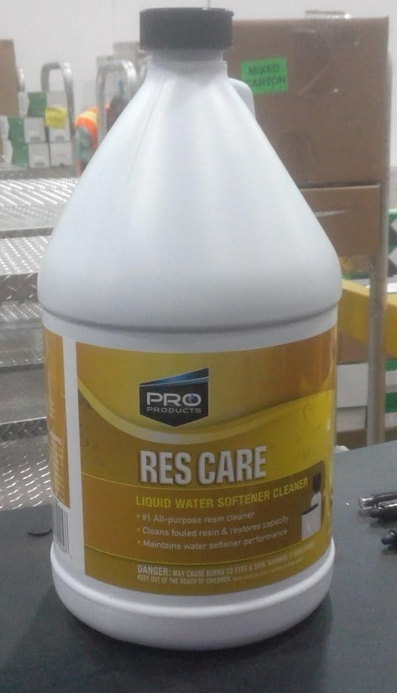 Rescare RK02B All-Purpose Water Softener Cleaner Liquid Refill, 1 Gallon, Pack o