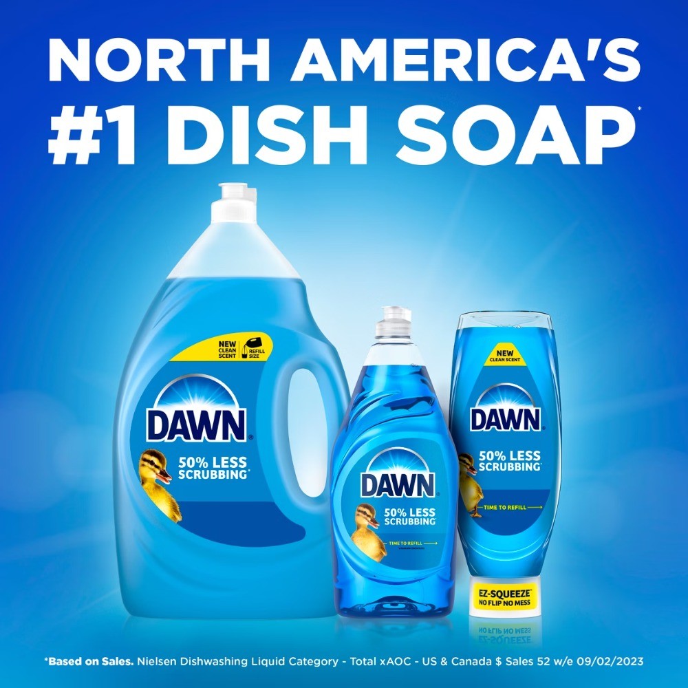 Free & Clear Ez Squeeze Dishwashing Liquid – Unscented – 24.3 fl oz