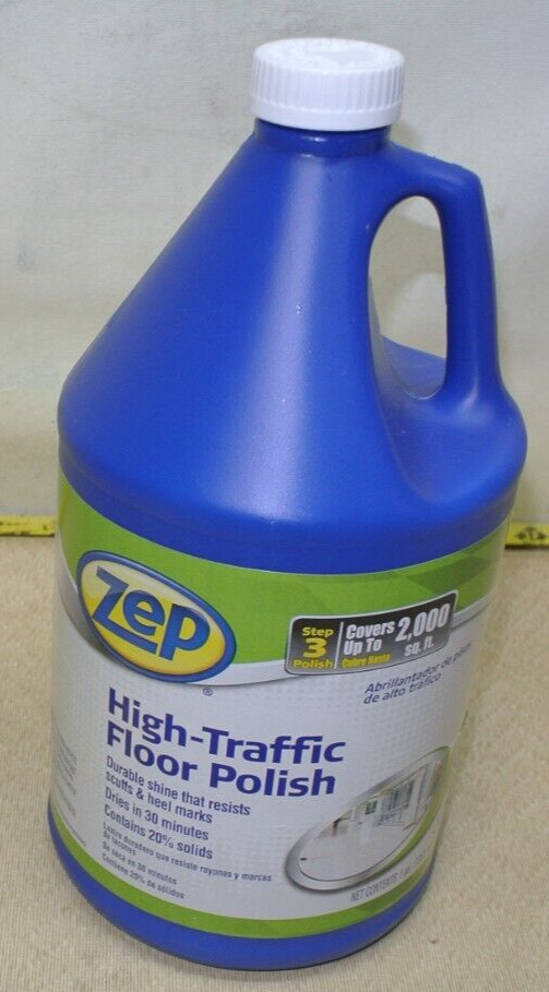 Zep Commercial High Traffic Floor Polish Step 3 1 Gal Bottle ZUHTFF128