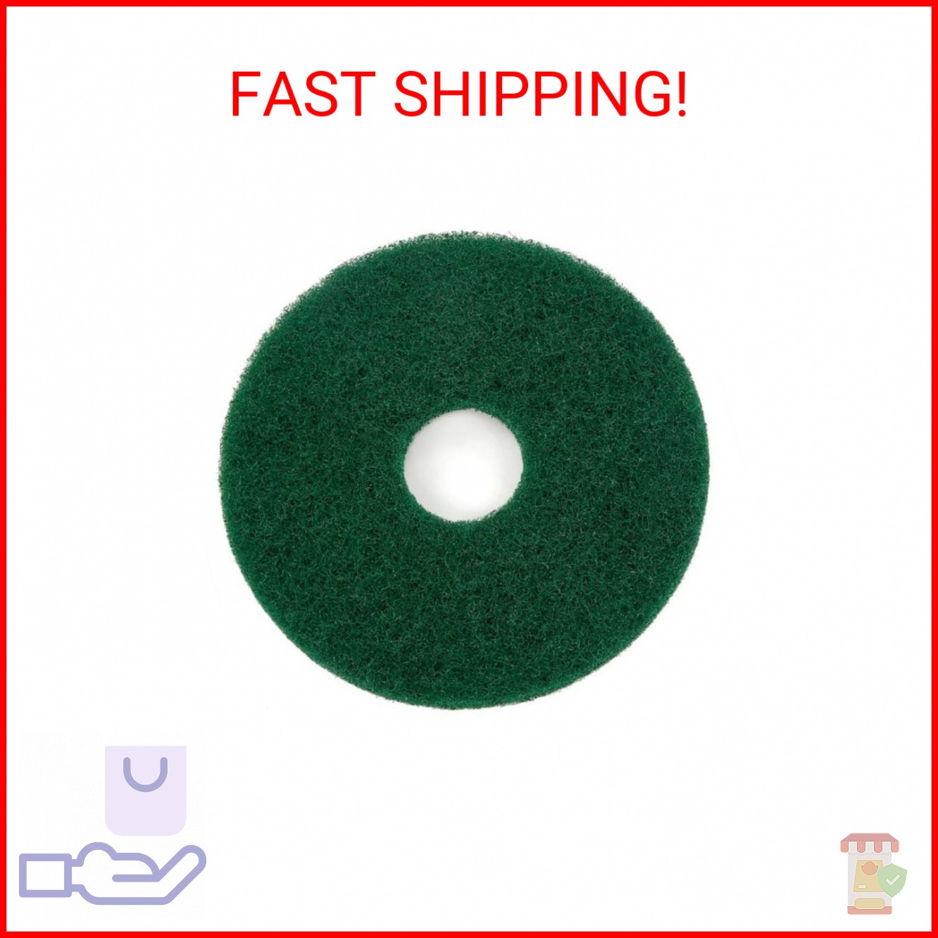 Oreck Commercial 437.056 Cleaning Orbiter Pad, 12″ Diameter, For 550MC Orbiter F