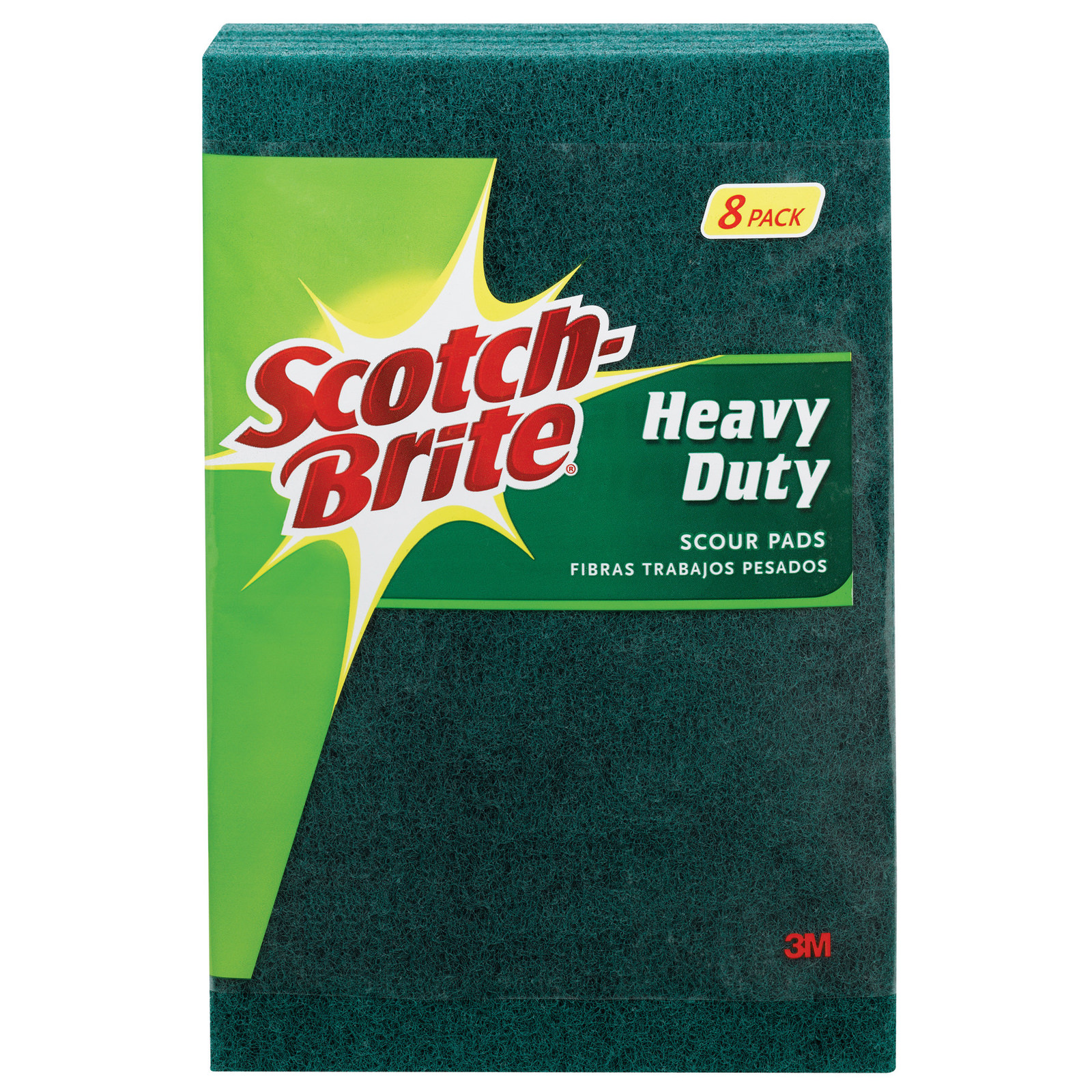 3M Scotch-Brite 220-8-CC Heavy Duty Scour Pads 9″x6″ ( LOT OF 16 TOTAL )