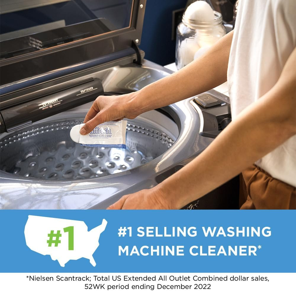 Affresh Washing Machine Cleaner, Helps Power Away Odor Causing Bacteria & Grime