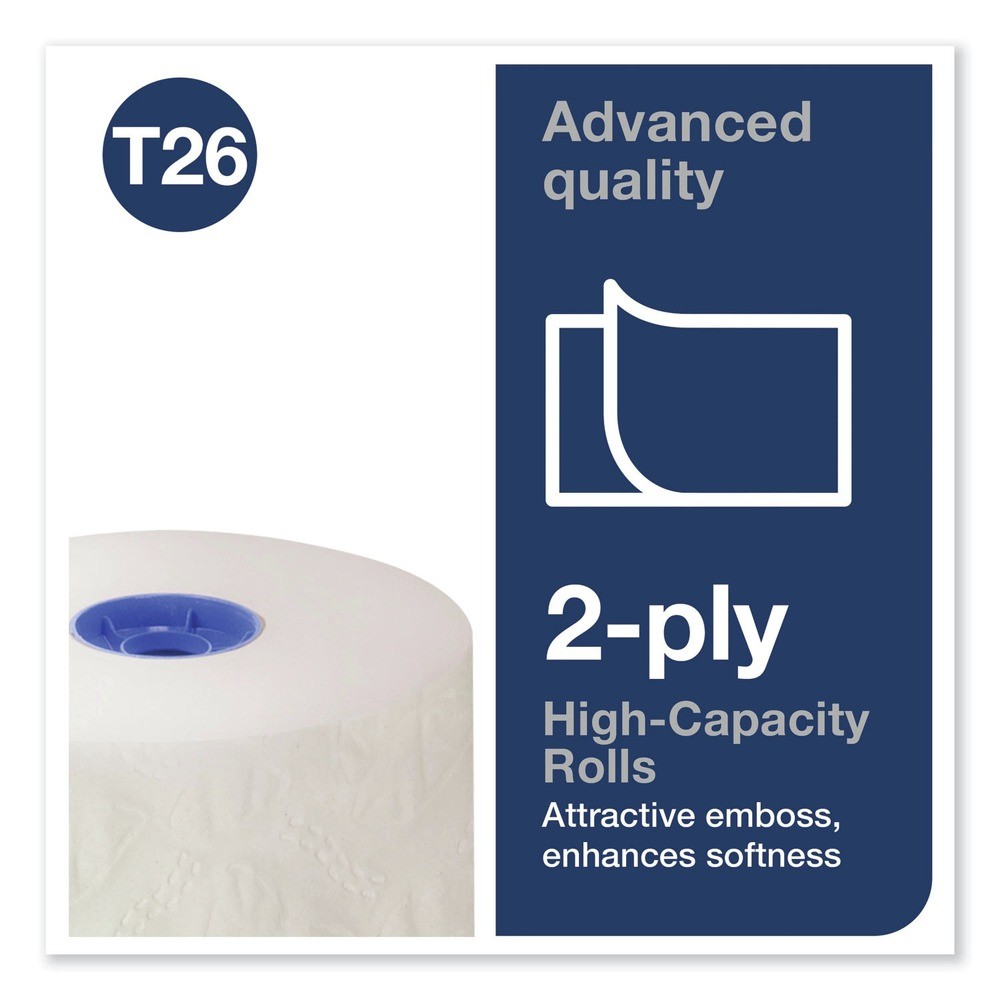 Tork 110292A 2-Ply Septic Safe Adv High Cap Bath Tissue – White (36/Carton) New
