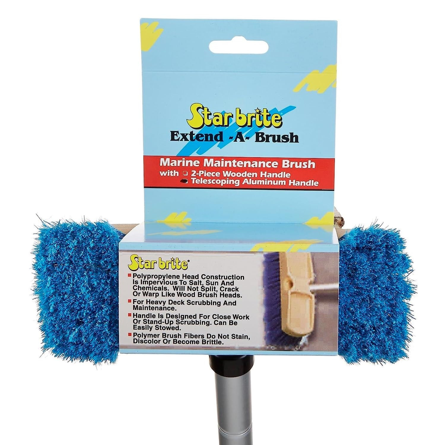Star brite Telescoping Boat Brush Lightweight and Durable Cleaning Tool