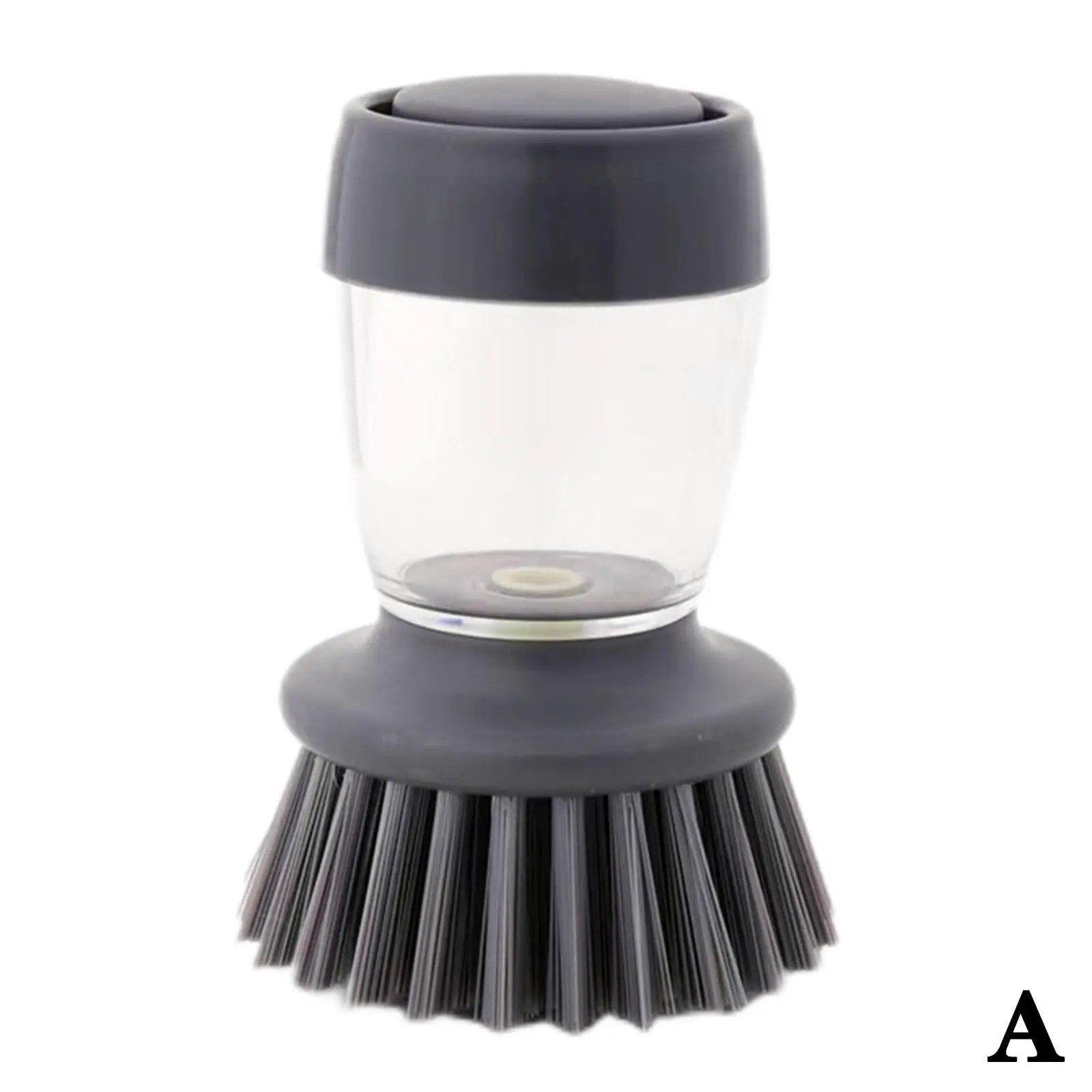 Steel Dish Scrubber Soap Dispensing Brush Storage Set Pot Scouring Pad Kitchen
