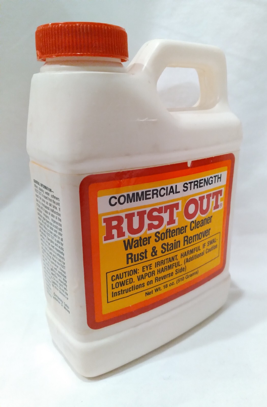 Commercial Strength RUST OUT Water Softener Cleaner Rust & Stain Remover 18 oz