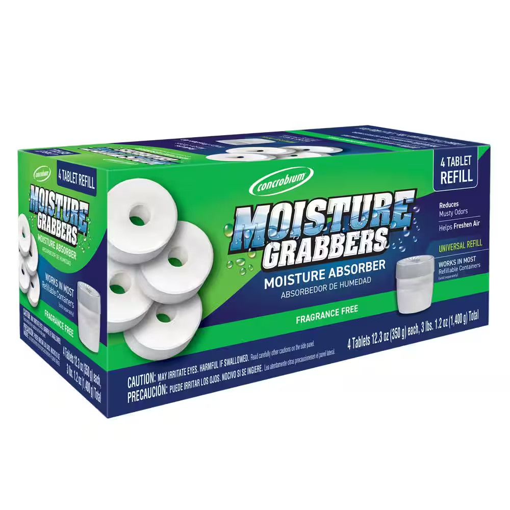 12.3 Oz. Moisture Grabber Fragrance Free Refill Tablets Mold & Mildew Product (C