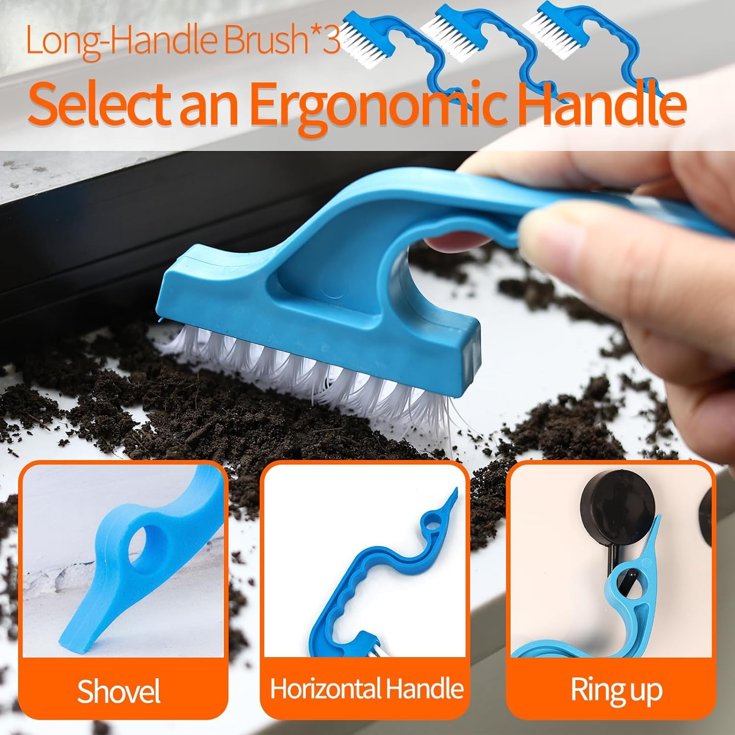 20 PCS Crevice Cleaning Brush Set – Multi-Purpose Hard Bristle Brushes for Deep