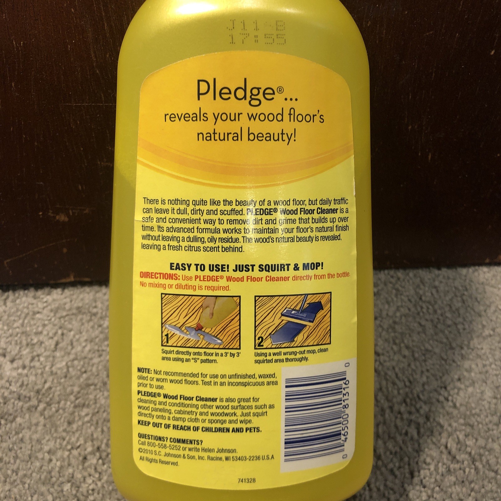 80% Full – Pledge Floor Care 4 In 1 Wood Cleaner CITRUS Scent, 27oz