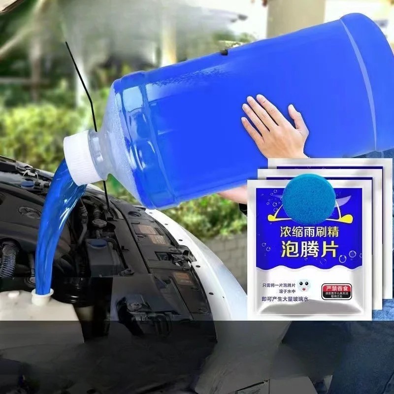 Car Windshield Washer Tablets Concentrated Effervescent Wiper Fluid Glass Cleane