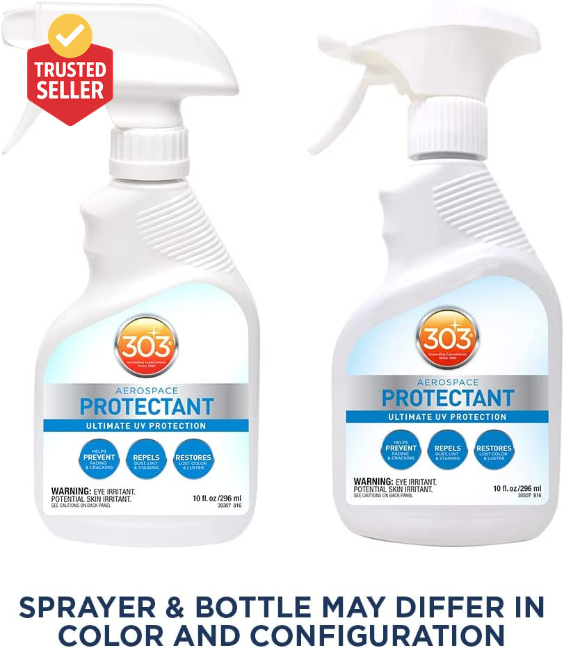 Aerospace Protectant Spray, UV Protection, Repels Dust, Dirt, & Staining, Matte